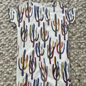 Cactus Print Summer Dress